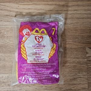 Ty Strut the Rooster Toy Animal - Pink and Yellow